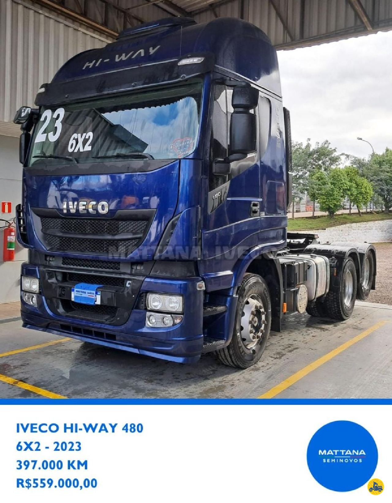 CAMINHAO IVECO HI WAY 480 Chassis Cavalo 6x2 Mattana Iveco SAO LEOPOLDO RIO GRANDE DO SUL RS